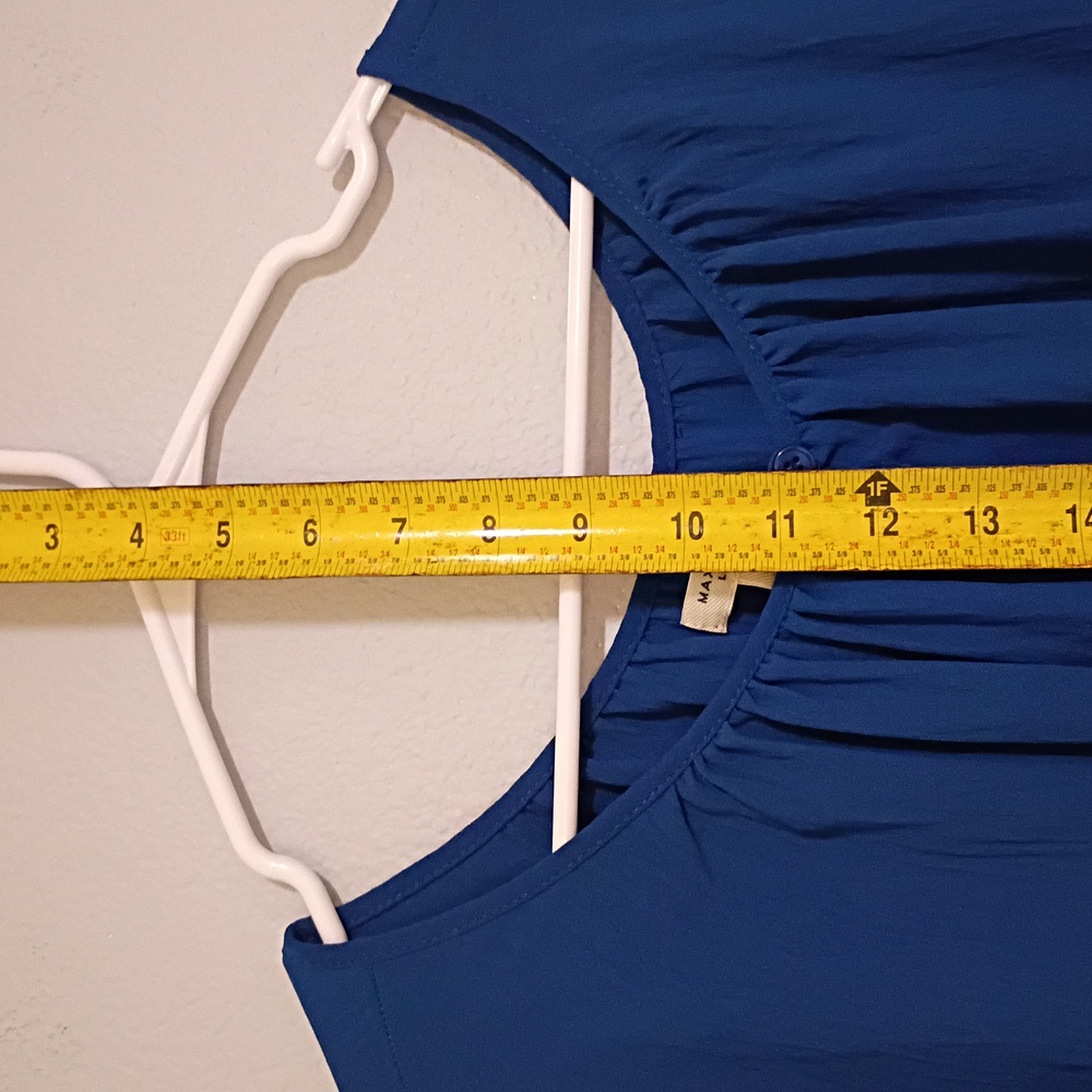 Max Studio Blue Ruffle Dress - Picture 6 of 6